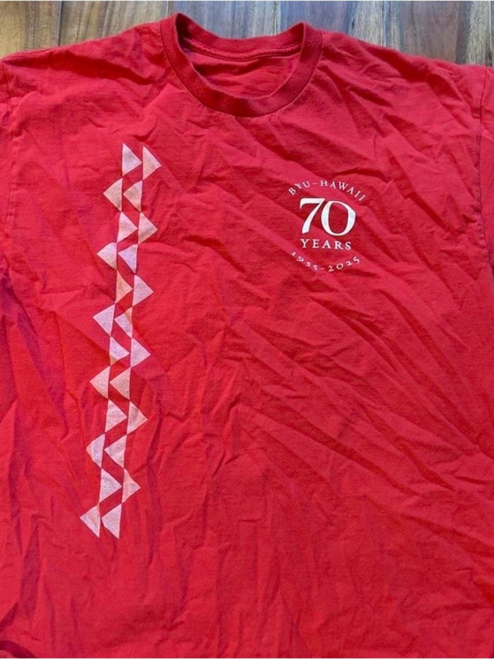 70 Years Commemorative Red Short Sleeve Tee